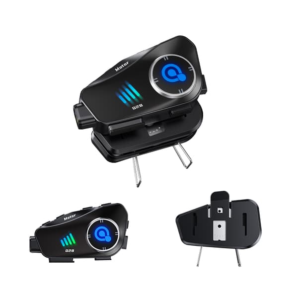Hjelm Bluetooth Headset 2-i-1 Soft+Hard Mic, Sort