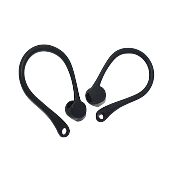Anti-Lost Silikone Ørekroge til Apple AirPods 1/2/Pro Sort