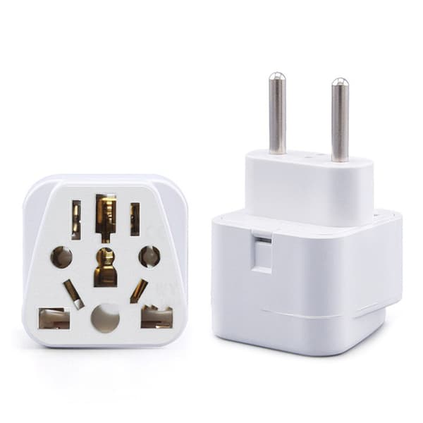 Reseadapter - Europeisk Standard, Ren Koppar White White