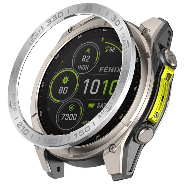 Sølvramme til Garmin Tactix 8 51mm Solar Edition