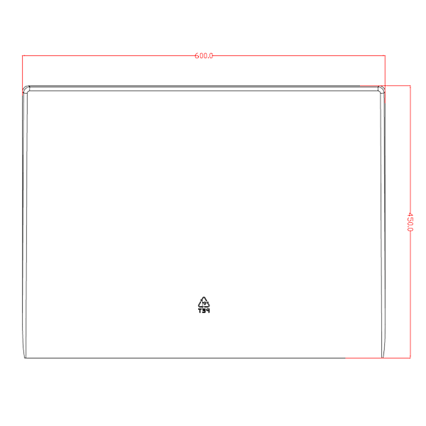 Driptray 60cm x 45cm deep Transparent