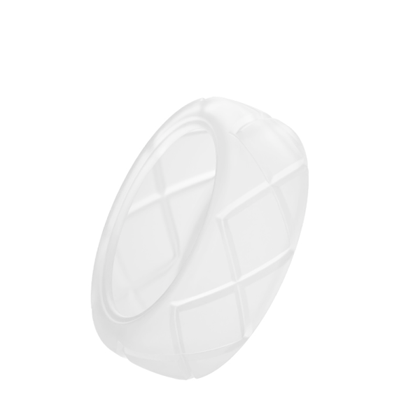 Ringskydd till Oura Ring Gen 3 - Transparent silikonskydd till smartring Vit M