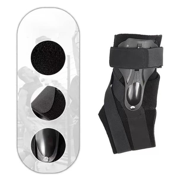 Urheilun nilkkatuki Black L Black L