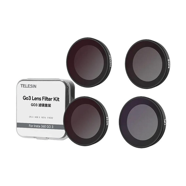 Linssisuodatinsarja CPL/ND8/ND16/ND32 Telesin for Insta360 GO3