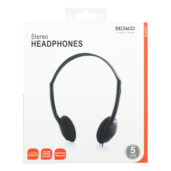 Headphones with volume control, approx. 2m cable