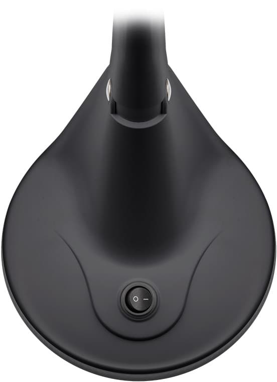 LED suurennuslamppu jalustalla, 6 W, musta