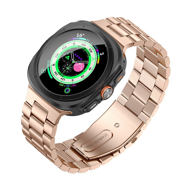 Rustfrit stålrem til Samsung Galaxy Watch 8 Rose guld