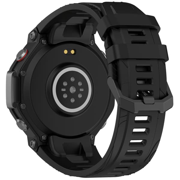 Silikoninen kellonranneke Amazfit T-Rex 3:lle Black Black