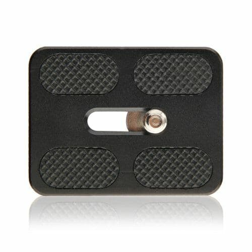 PU50 Kamera stativ monteringsplade Quick release plade til DSLR kamera Black Black