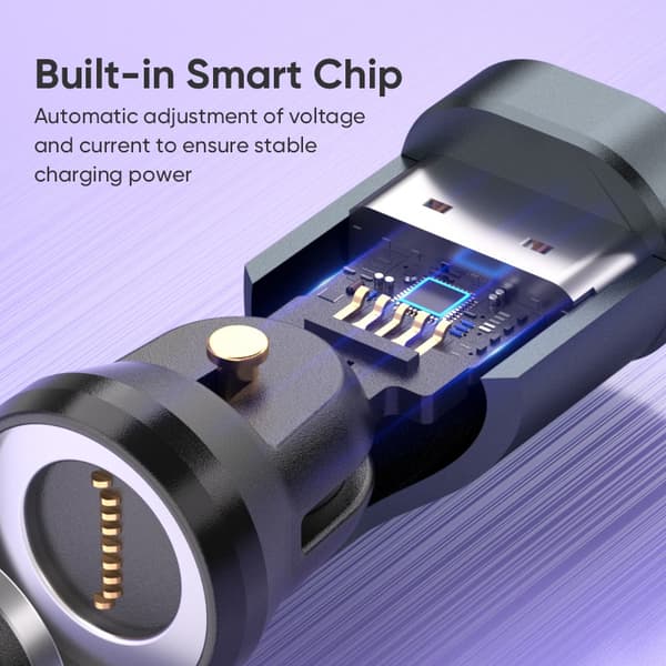 540° Roterende USB til Type-C Adapter (Max 18W) - Aluminiumlegeringsstik