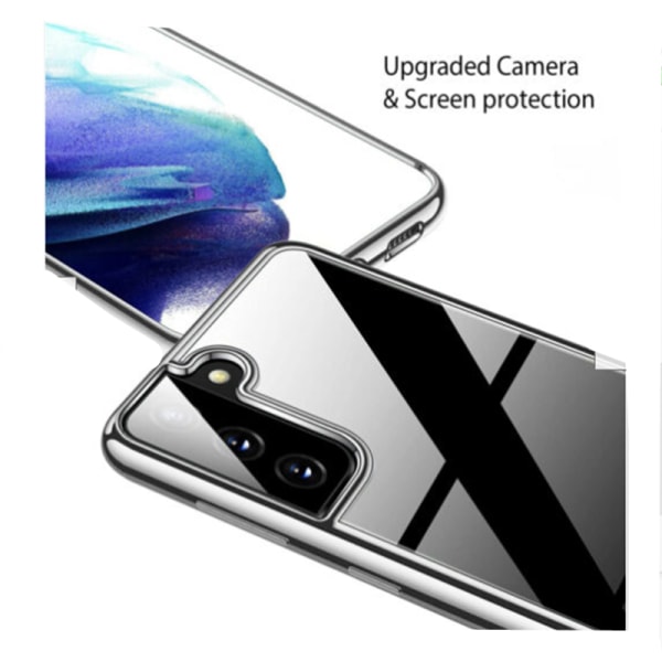 Samsung Galaxy S21 Plus skal i härdat glas med metallram