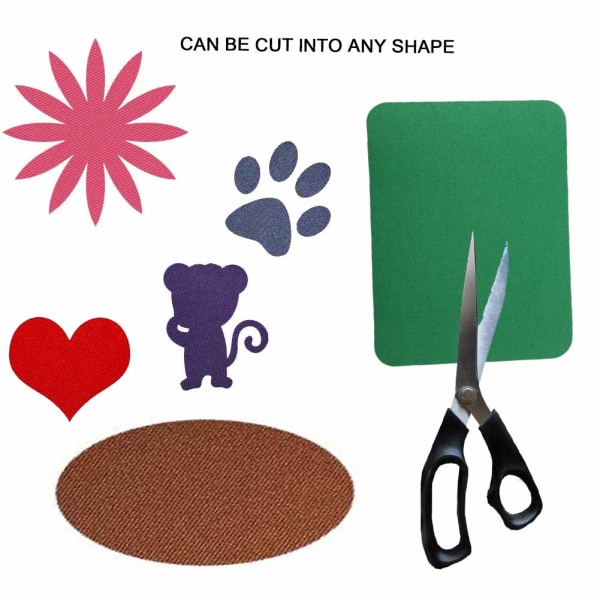 Strygbare reparationslapper i 18 farver MultiColor