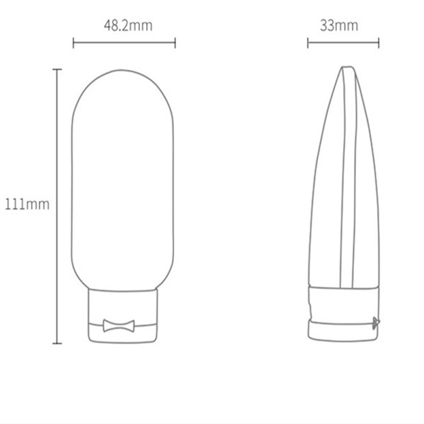 Set med reseflaskor och tillbehör 11 delar