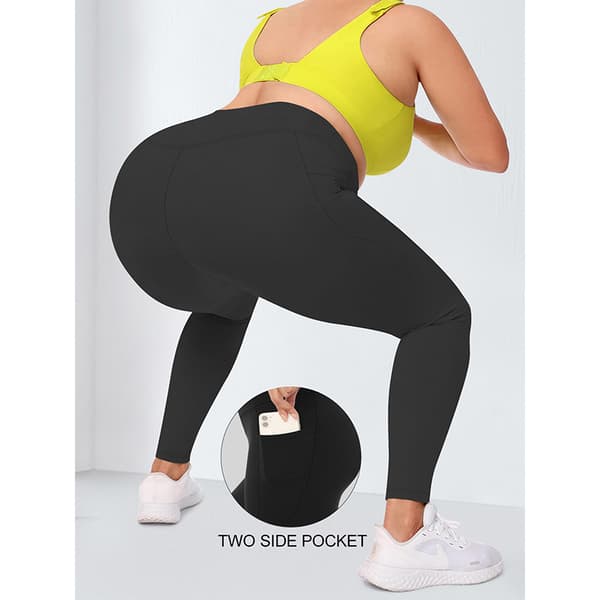 Høje Yogabukser - Sort 5XL 5XL