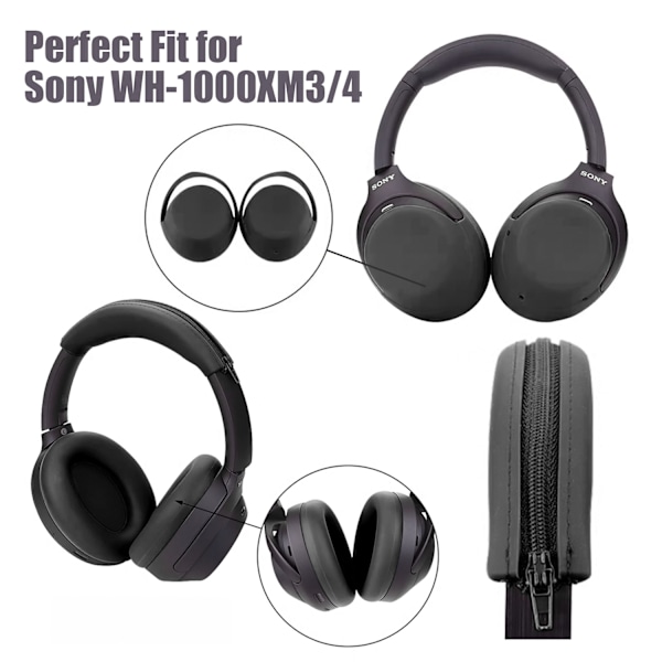 Ørepuder, pandebånd og ørepuder til SONY WH-1000XM3/4 Beige