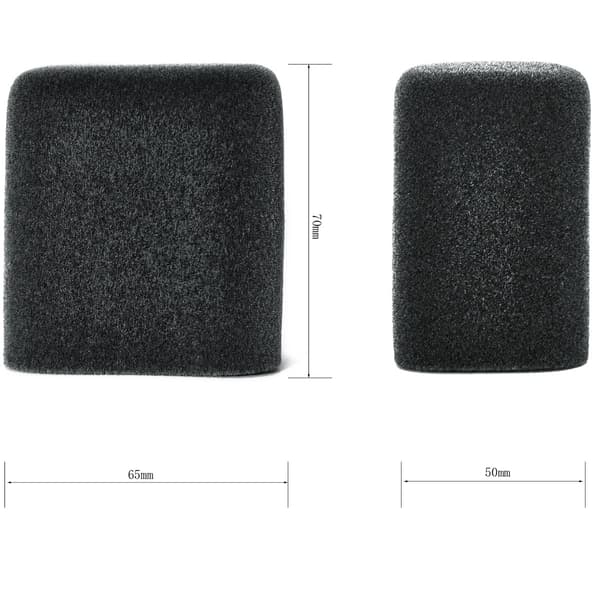 Flocket mikrofoncover til FIFINE AmpliGame AM8 - Forbedret lydklarhed Black Black
