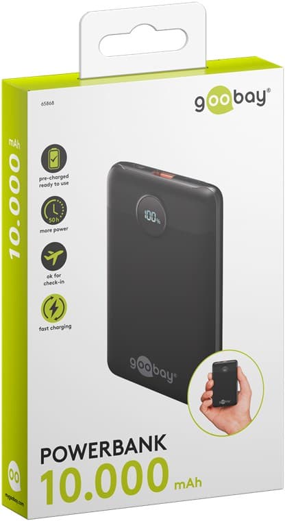 Powerbank kompakt 10.000 mAh