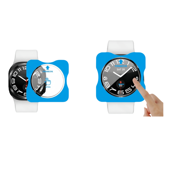 Samsung Watch 5 44mm hærdet glas med locator - klar