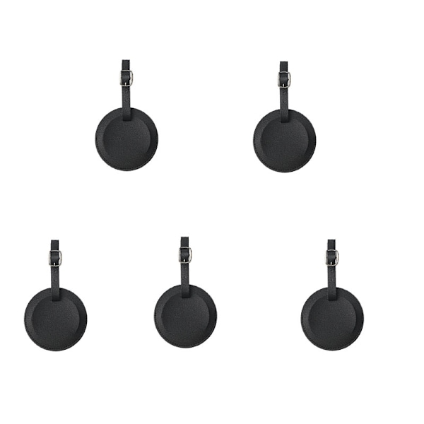 Set med 2 PU-läderbagagelappar - snygga och praktiska resetillbehör