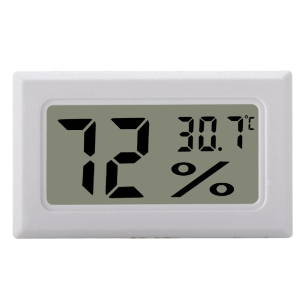 Mini LCD Hygrometer / Termometer Vit  1-pack
