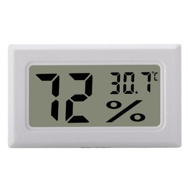 Mini LCD Hygrometer / Termometer Vit 1-pack