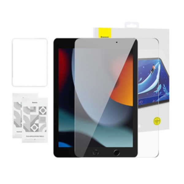 Härdat glas Baseus Crystal 0,3 mm för iPad Pro/Air3/ 10,2" iPad 7/8/9 (2 st.) + rengöringssats