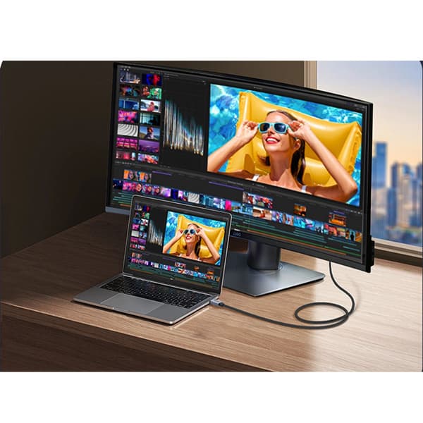USB4 USB-C til USB-C-kabel med 40 Gbps, 240 W PD3.1 og 8K ved 60 Hz, 1/2 m 2 m 2 m
