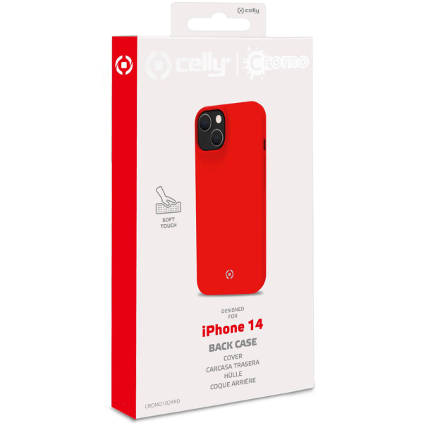 Cromo Soft rubber case iPhone 14 Röd