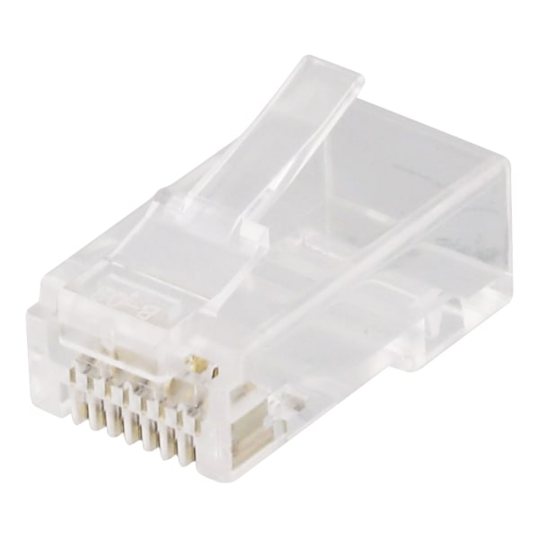 RJ45 connector for patch cable, Cat6a, unshielded, 20pcs