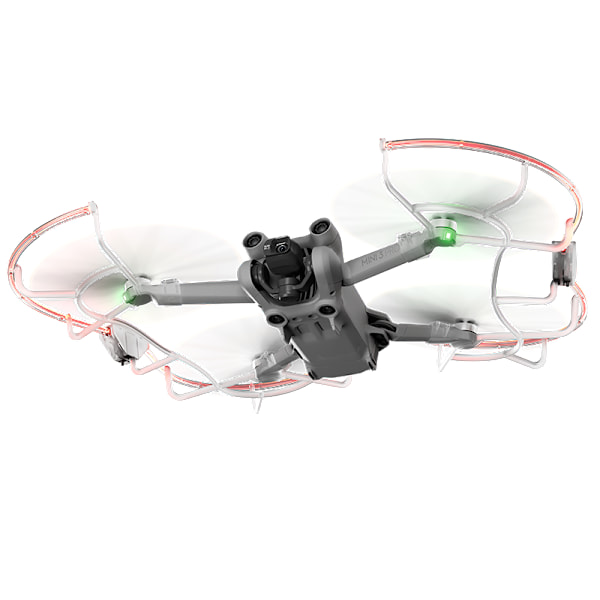 Potkurin suoja DJI Mini 3 -sarjan yölentoon LEDillä Läpinäkyvä