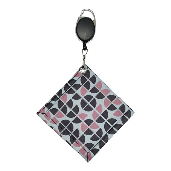 Premium-mikrokuituinen golfpyyhe karabiinikoukulla Pink Pink