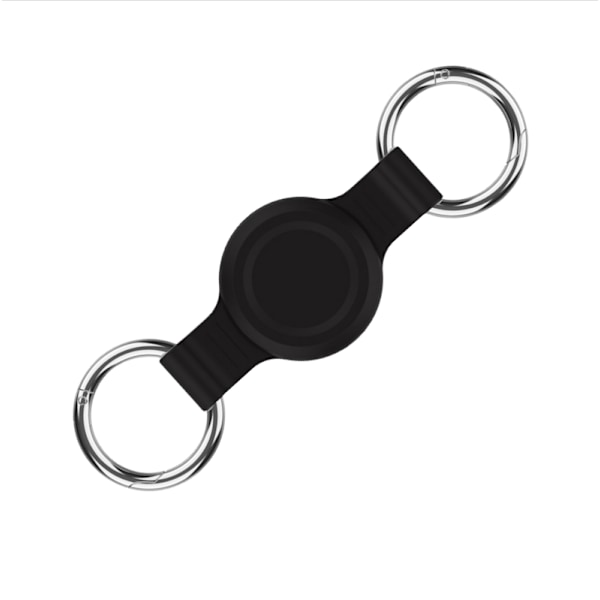Silikonisuojakotelo Apple AirTag -lemmikkiseurannalle Musta