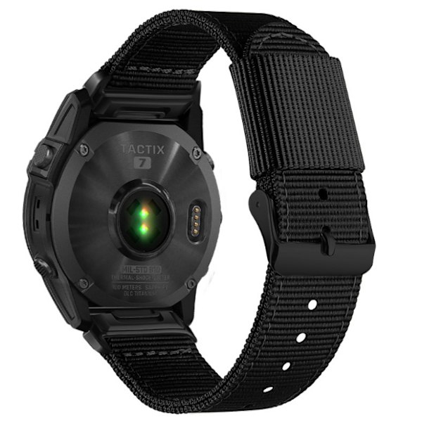 26MM Nylon Canvas Quick Release klockarmband för Garmin Fenix 8/7X Pro 22 mm