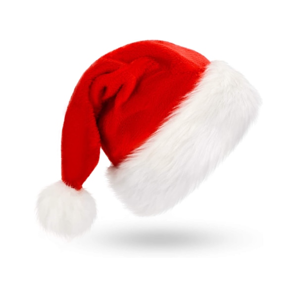 Joulupukin hattu aikuisen koko Punainen Punainen M Punainen M