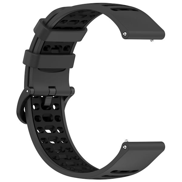 Silikoniranneke Xiaomi Watch S4/Keep Watch Pilot 1 -kellolle Musta + harmaa
