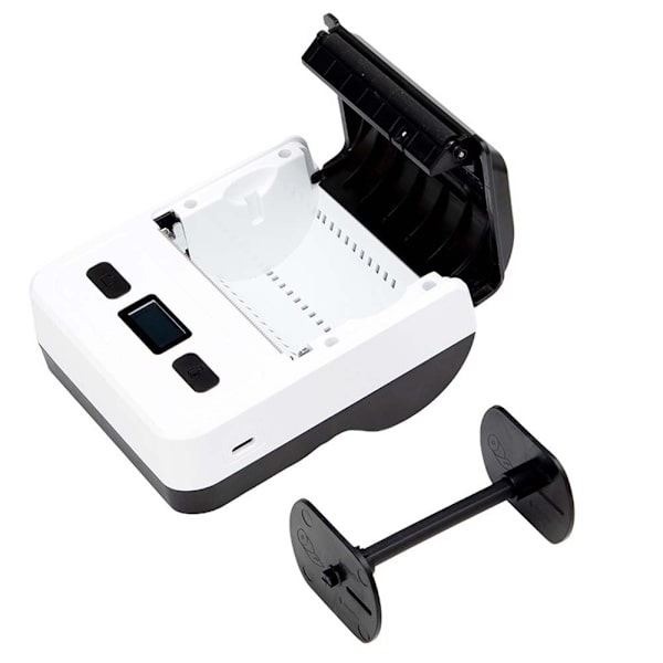 80mm Bärbar Bluetooth Termisk Etikettskrivare - USB + Bluetooth Anslutning för Android, iOS och Windows