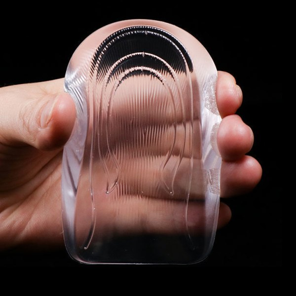 Herre Model Silikone Invisible Heightening indlægssåler 1 Par Gennemsigtig Inner height increase: 2 cm