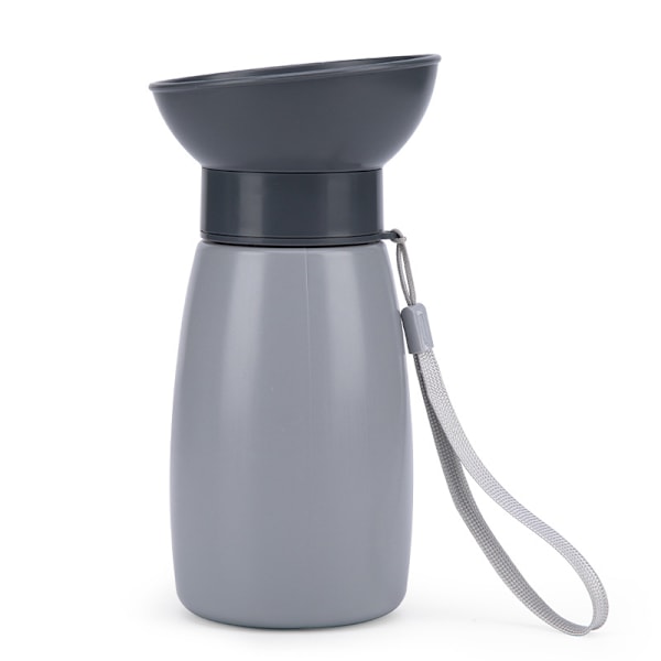 Kannettava lemmikin juomapullo - 600ml harmaa matkamuki