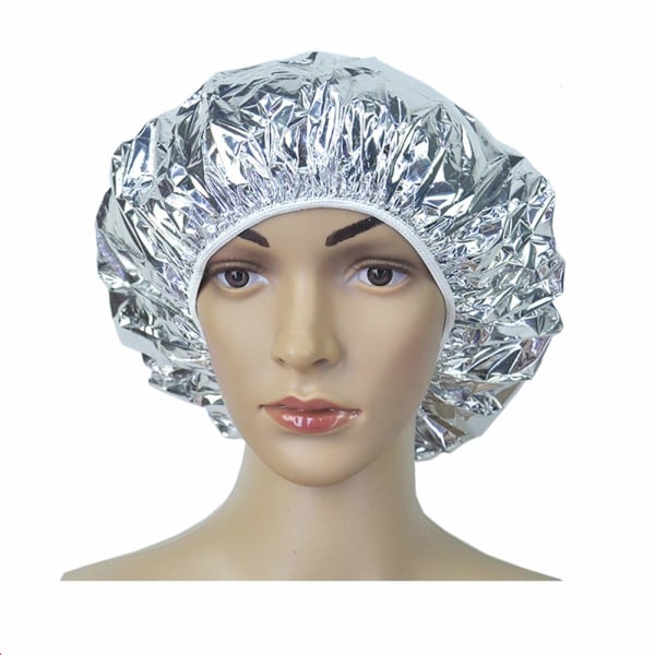 Engangs aluminiumsfolie bageolie Hårhætter Nærende hårfarvehætte 12-pak. Sølv 30 cm
