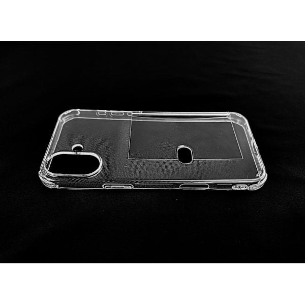 Mobilfodral med kortshållare för iPhone 16 - Transparent
