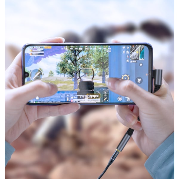 USB-C till 3,5 mm hörlursadapter Svart 13.5 cm