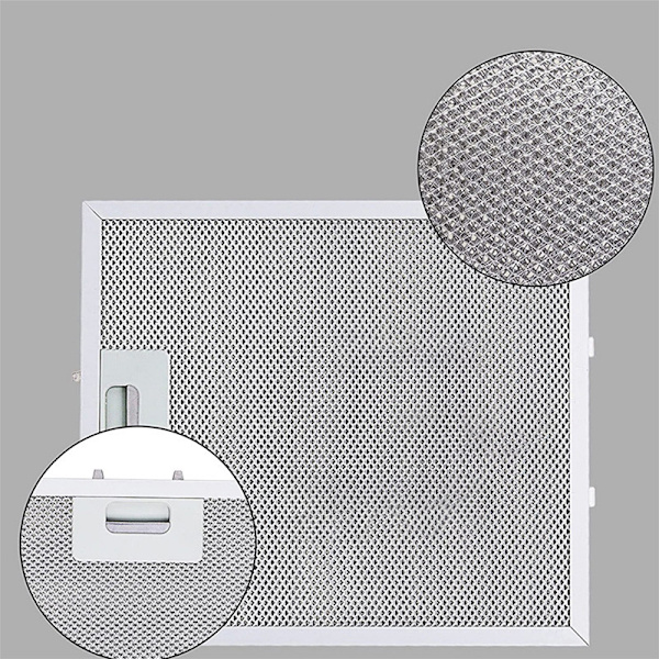 Fläktfilter - 320x260 mm, Aluminium + Kolfilter, 2-pack