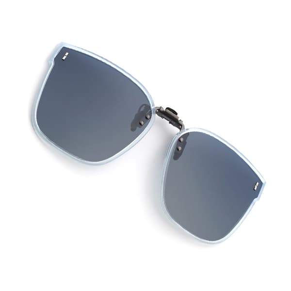 Polariserede Clip-on Solbriller UV400 - Blå Ramme Gradient Linse