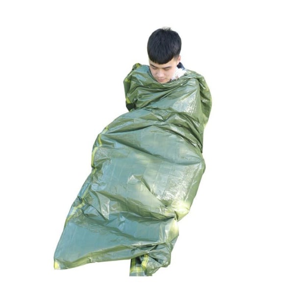 Makuupussi hätätilanteita varten Oliivinvihreä / keltainen 210 ×