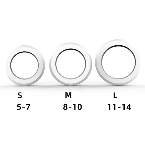Silikone Ring Cover Ridsebeskyttelse White L White L
