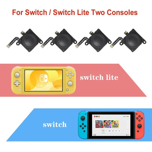 2-pack TMR Joystick Ersättning för Nintendo Switch Joy-Con Kontroller