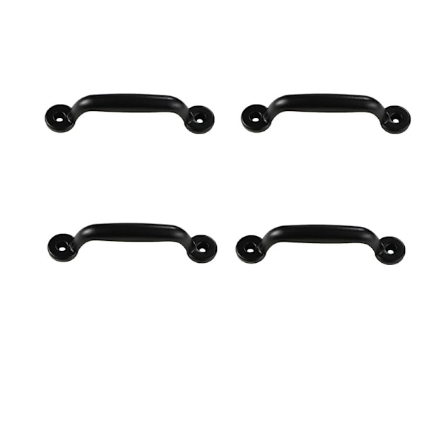 Skåphandtag i Vintage Design, 4-pack Svart