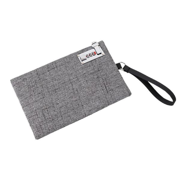 Sikker RFID-blokerende rejsedokumentorganisator Grey Grey