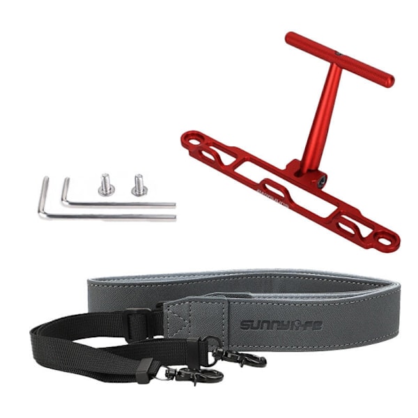 Fäste med rem Sunnylife för DJI RC / RC 2-kontroller (röd) ZJ764-R