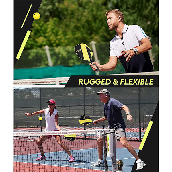 Pickleballset - Glasfiberracketar, Bollar & Väska 15#modell